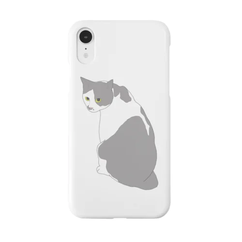 振り返り猫　小梅くん iPhone Smartphone Case