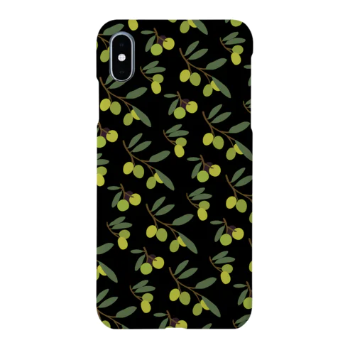 オリーブ( くろ ) iPhone Smartphone Case