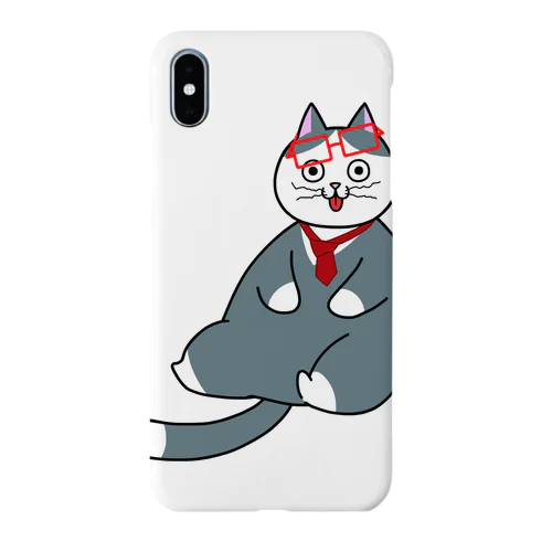 ビジネスキャット(ｸﾀｸﾀ.ver) iPhone Smartphone Case