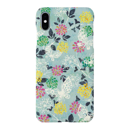 ツメクサと蝶 iPhone Smartphone Case