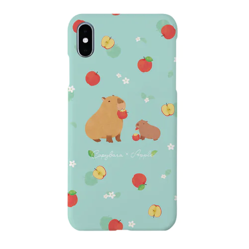 カピバラりんご iPhone Smartphone Case