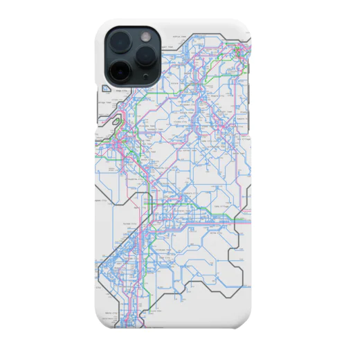 【基板風】福岡配線図【完全版】 iPhone Smartphone Case