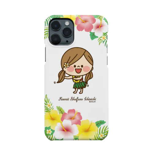 かわいい主婦の1日ハイビスカスクリア iPhone Smartphone Case