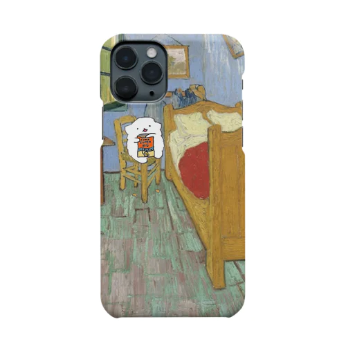 ファンゴッホの寝室でポテチを食べるイエティ iPhone Smartphone Case