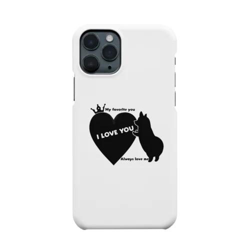 I LOVE YOUコーギー  iPhone Smartphone Case