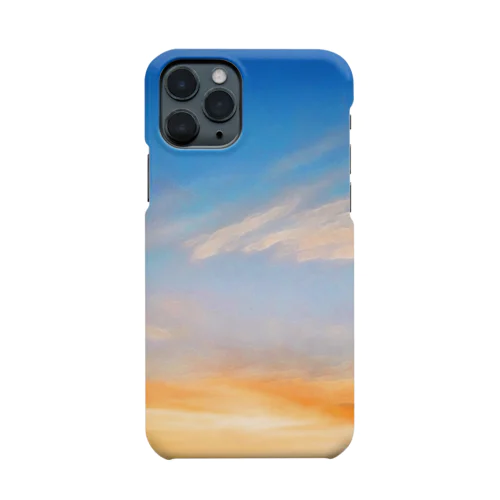 夜と朝の間のシマシマ空🌄 iPhone Smartphone Case