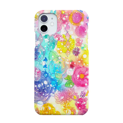 宝石と花シリーズ iPhone Smartphone Case