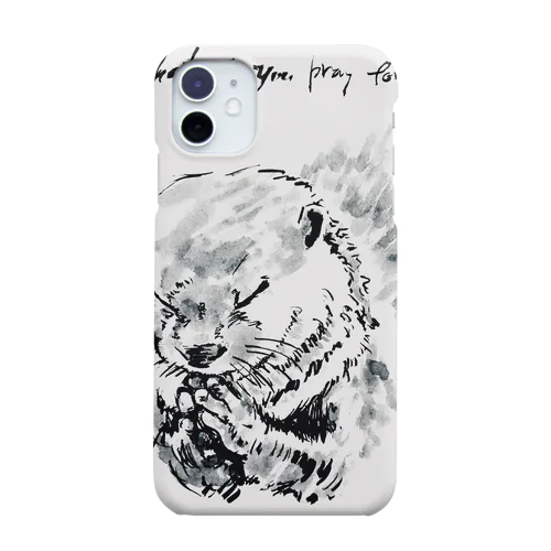 祈りのカワウソ君① iPhone Smartphone Case