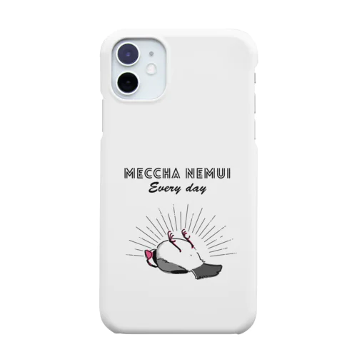 MECCHA NEMUI 文鳥 iPhone Smartphone Case