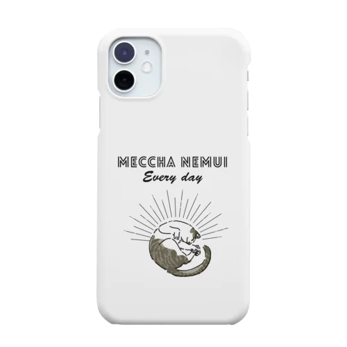 MECCHA NEMUI ねこ iPhone Smartphone Case