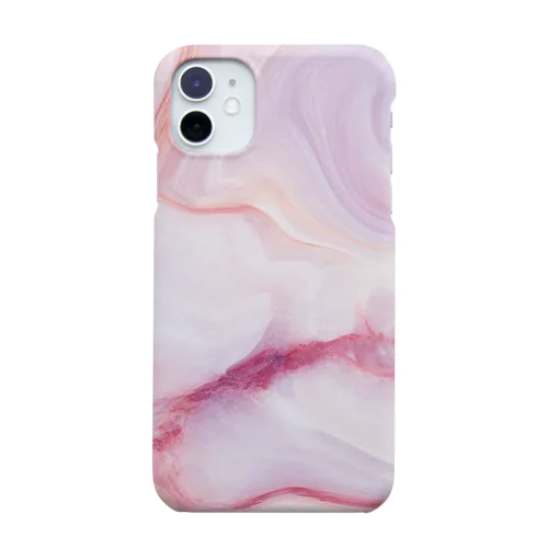 ピンク マーブル 大理石 iPhone Smartphone Case