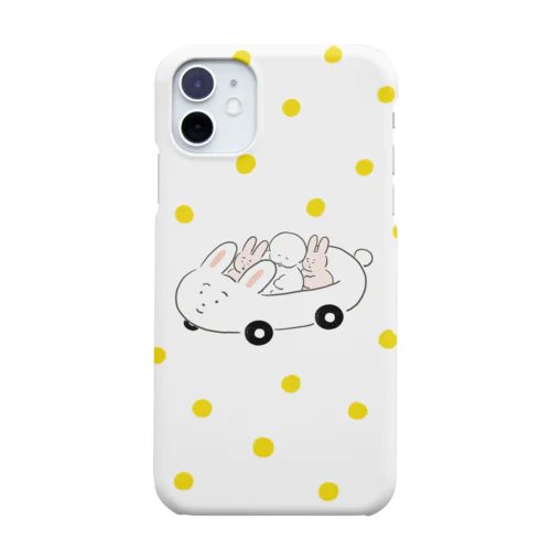 お月見うさちゃんcar🌕 iPhone Smartphone Case
