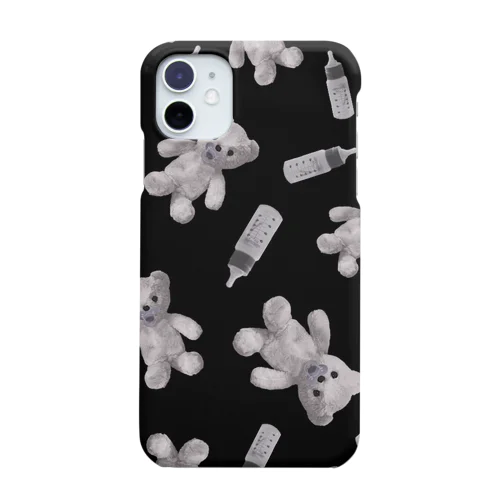 ばぶTeddy monochrome iPhone Smartphone Case