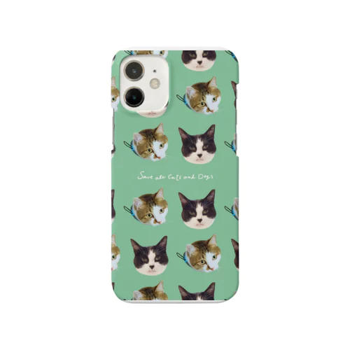 エース&おむすび（グリーン）by musubiyori iPhone Smartphone Case