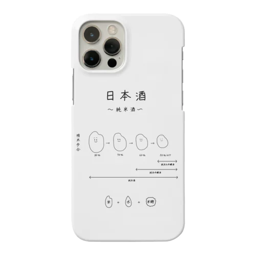 日本酒〜純米酒ver〜 iPhone Smartphone Case