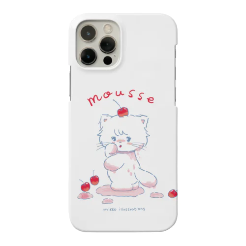 チェリーソーダと子猫のムース iPhone Smartphone Case