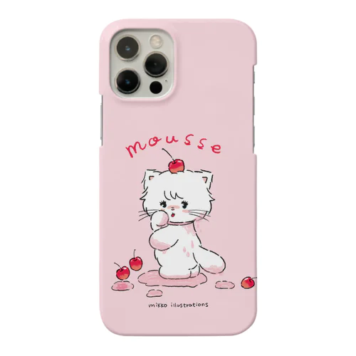 チェリーソーダと子猫のムース iPhone Smartphone Case