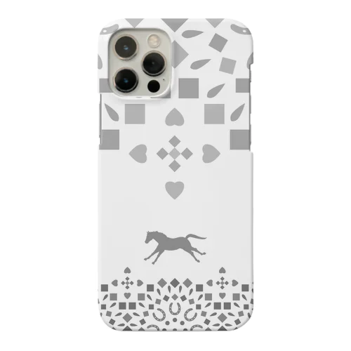 ぐるぐる駈歩グレー iPhone Smartphone Case