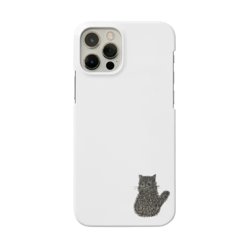 くろねこモジャ iPhone Smartphone Case