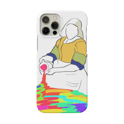 何にでもゲーミング牛乳をかける女 iPhone Smartphone Case