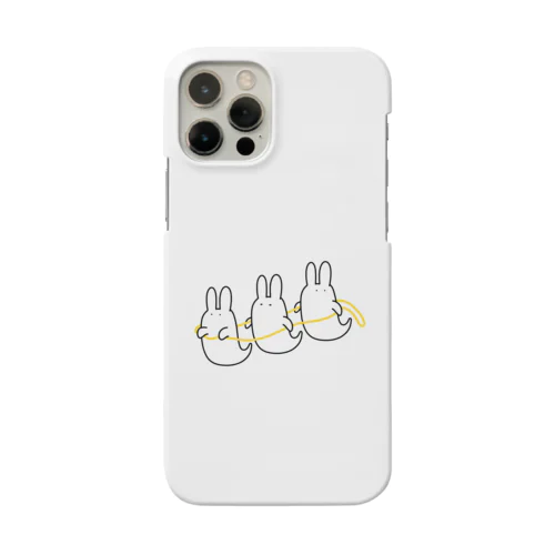 おばけうさぎ列車/白 iPhone Smartphone Case