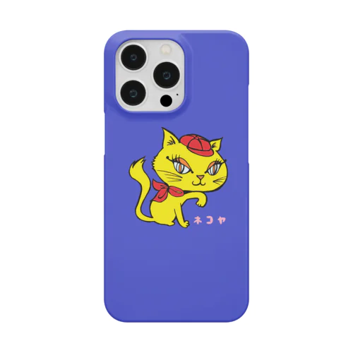 mimi-blue/ねこや(猫家、straycat)のマスコットキャラクター iPhone Smartphone Case