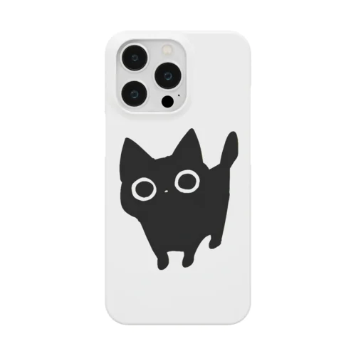 おやつをまってるくろいねこ iPhone Smartphone Case