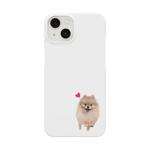 走るポメラニアン iPhone Smartphone Case