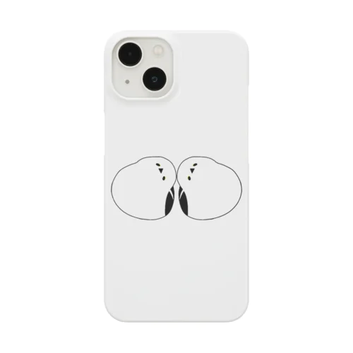 寄り添うシマエナガ iPhone Smartphone Case