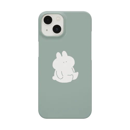 座るうさぎ　ミント iPhone Smartphone Case