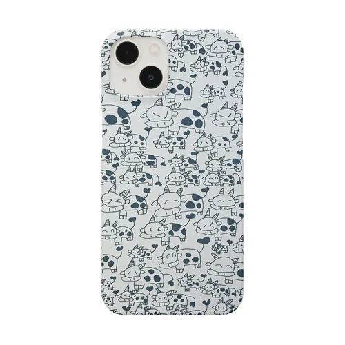 ウシの行列スマホケース iPhone Smartphone Case