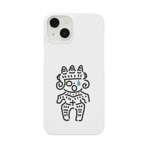 みみずく土偶＋かなしみ iPhone Smartphone Case