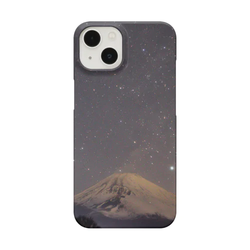 星空と富士山 iPhone Smartphone Case