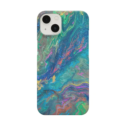 ポーリング(フルイド)アート② iPhone Smartphone Case