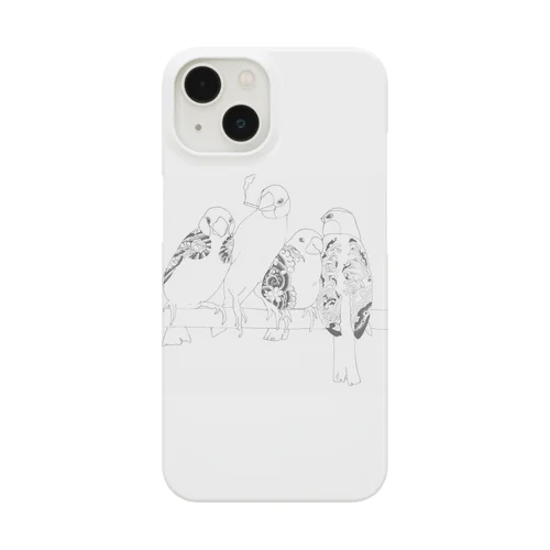 舐め文鳥 iPhone Smartphone Case