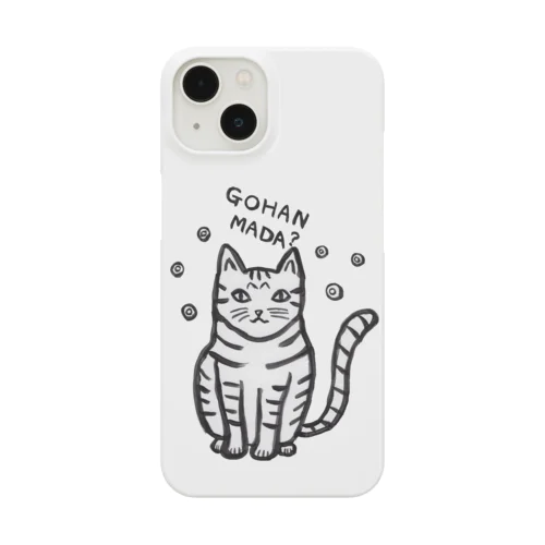 はらへりトラネコ（モノクロver.） iPhone Smartphone Case