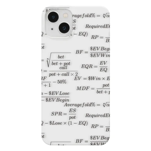 ポーカーでよく使う数式スマホケース iPhone Smartphone Case