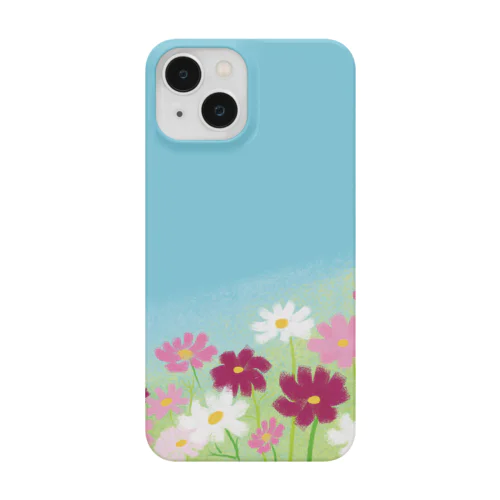 空とコスモス iPhone Smartphone Case