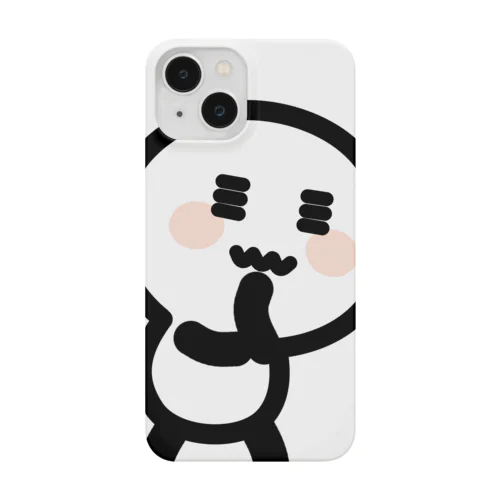 かんがえる でべちゃん iPhone Smartphone Case