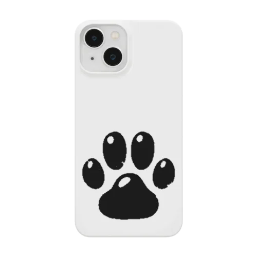 肉球ブラック iPhone Smartphone Case