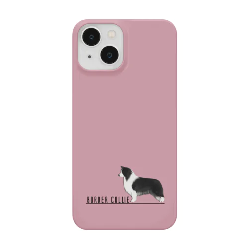ボーダーコリー　モノクロver iPhone Smartphone Case