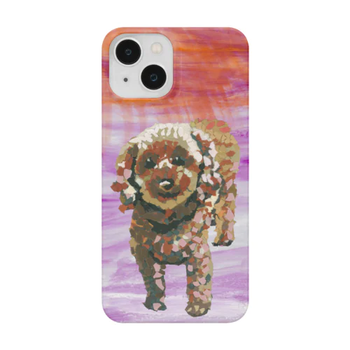 トイプードルのよも(ちぎり絵) iPhone Smartphone Case