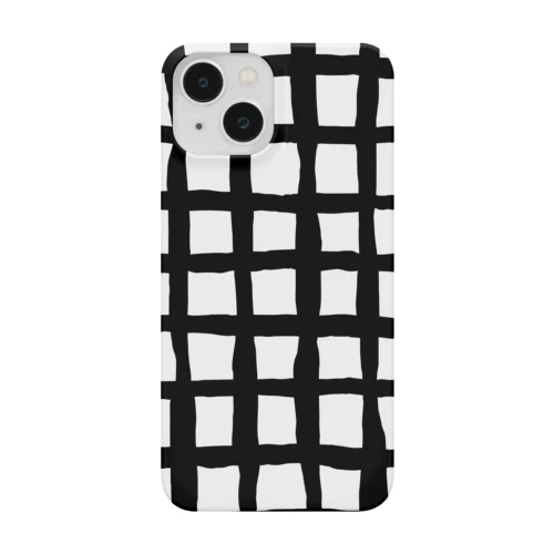 BLACK CHECK-スマホケース iPhone Smartphone Case