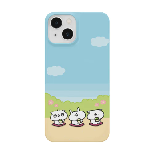 お外でお茶 iPhone Smartphone Case