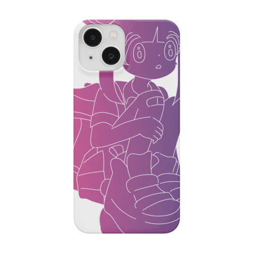 キョトン顔JK mayoichan グラデーション iPhone Smartphone Case