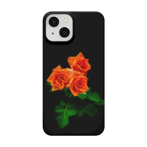 元気と健やかさを与えてくれるオレンジ色のバラグッズ iPhone Smartphone Case
