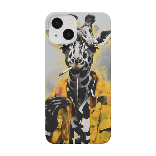 煙草とキリンと。 iPhone Smartphone Case
