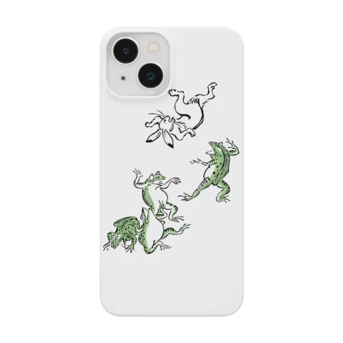 鳥獣戯画 iPhone Smartphone Case