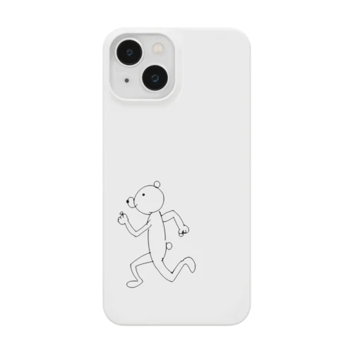 走り抜けるくま iPhone Smartphone Case