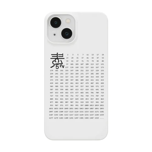 素数とロゴ iPhone Smartphone Case